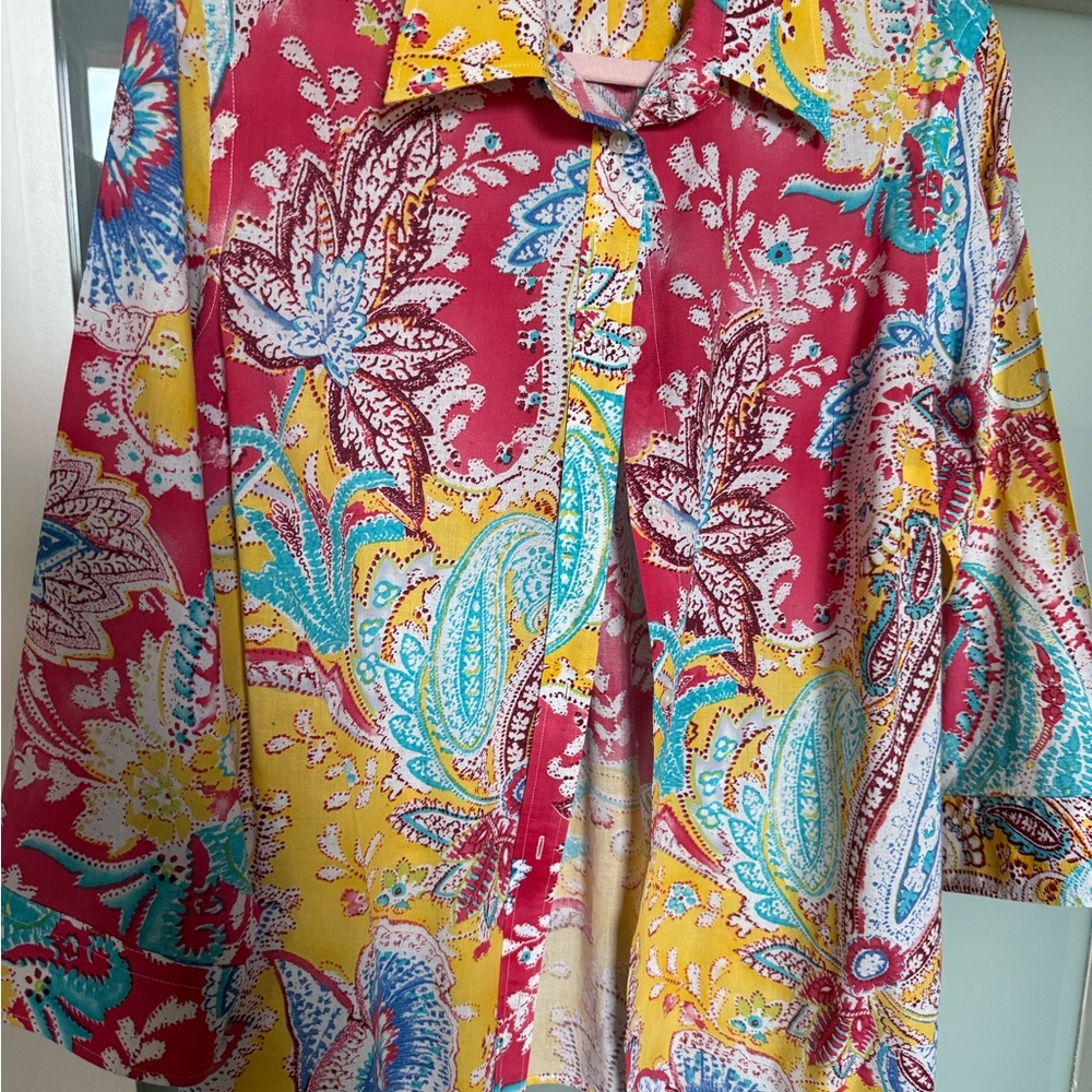 Ralph Lauren Multicolor Floral Button Down Shirt